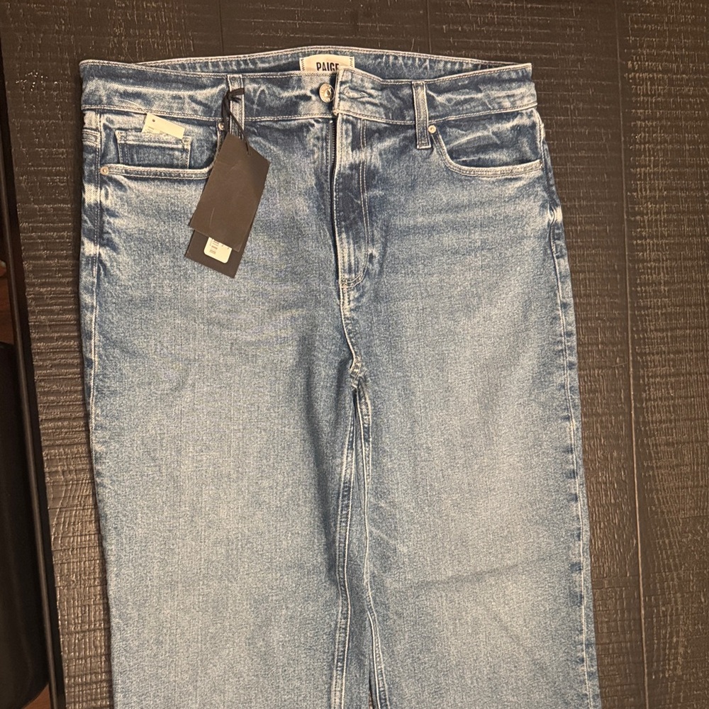 PAIGE Denim Blue Wide Leg Jeans